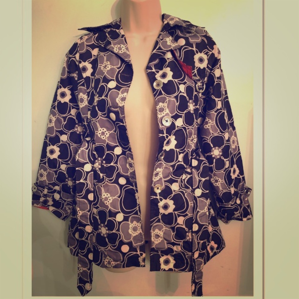 LONDON FOG ADORABLE FLORAL JACKET GIRLS